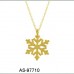 Gold Snowlake Necklace