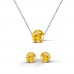 Yellow Amber Set -White