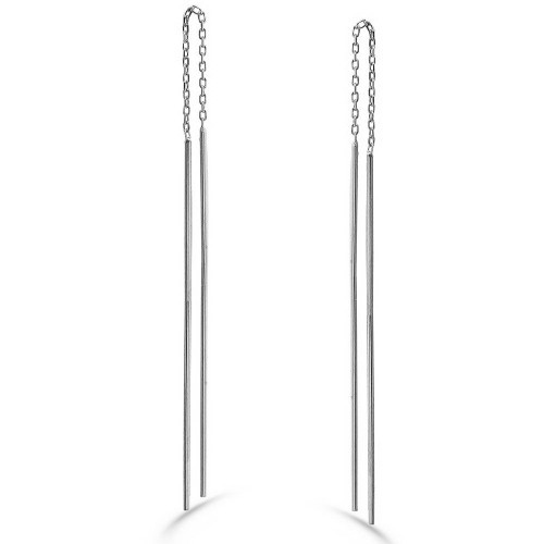 Chain Stick Earring-White