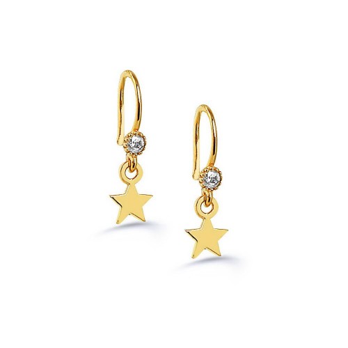 New Trendy Star Shape RoseGold Plated Earring