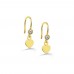 New Trendy Heart  Shape Gold Gold Plated Earring