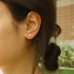 Triangle Studs Black Stone-Rose Gold Triangle Studs Black Stone-Rose Gold