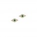 Green Eye Studs-Gold Green Eye Studs-Gold