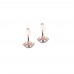 White Pearl With evileye ear jackets--Black