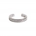 White Colour Side Stone Earcuff-White Gold Plated White Colour Side Stone Earcuff-White Gold Plated