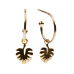 Leaf hoops- Gold Color