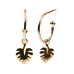 Leaf hoops- Gold Color