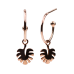 Leaf hoops Rose Gold Color Leaf hoops Rose Gold Color