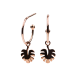 Leaf hoops Rose Gold Color Leaf hoops Rose Gold Color