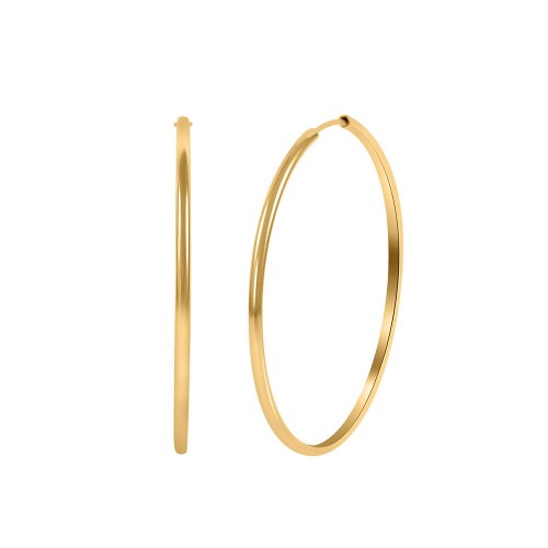 Hoops  Earring Gold Color-6cm Diameter