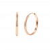 Hoops  Earring Rose Gold Color-3cm Diameter