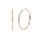 Hoops  Earring Rose Gold Color-4cm Diameter