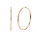 Hoops Earring Rose Gold Color-6cm Diameter Hoops Earring Rose Gold Color-6cm Diameter