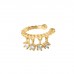 Four Stones Earcuff- Gold Plated