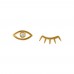 Winking eye  Gold Color