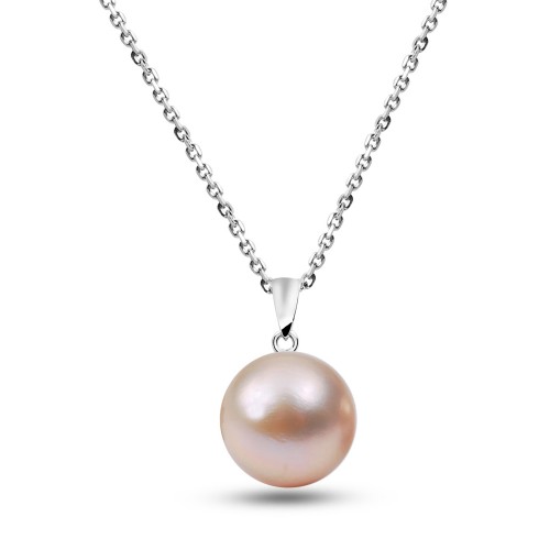 Sweet Water Pearl Pendant-Pink