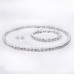 AAA Qualty Sweet Water Pearl Bracelet-Studs Set-White