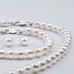 AAA Qualty Sweet Water Pearl Necklase-Bracelet-Studs Set-White