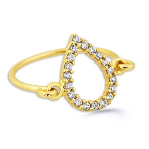 Hand Made Pears Ring-Gold