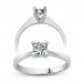 0,50Crt Effect Diamond Ring-Silve