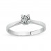 0,50Crt Effect Diamond Ring-Silver 0,50Crt Effect Diamond Ring-Silver