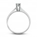 0,50Crt Effect Diamond Ring-Silver 0,50Crt Effect Diamond Ring-Silver