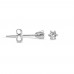 0,06 CT 6 Prong Diamond - Silver Studs