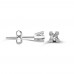 0,04 Crt 4 Prong Diamond - 10 K Gold Studs
