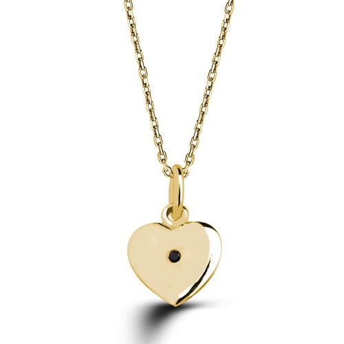 0,02 Crt Black Diamond Pendant