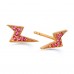 Thunder Studs Red Stone  -Big Size